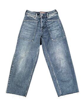Lucky Brand Wide Leg Crop Jeans